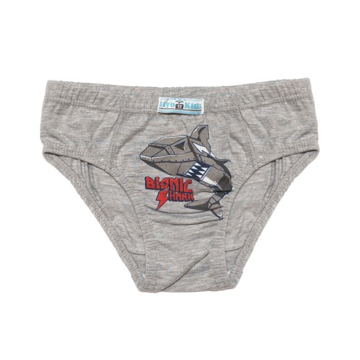 Трусы детские BiyoKids с акулой (2527-140B-gray)