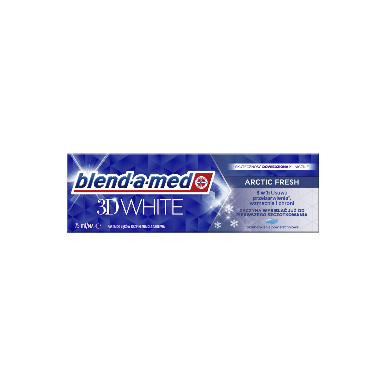 Зубная паста Blend-a-med 3D White Арктическая свежесть 75 мл (8006540793039) изображение 2