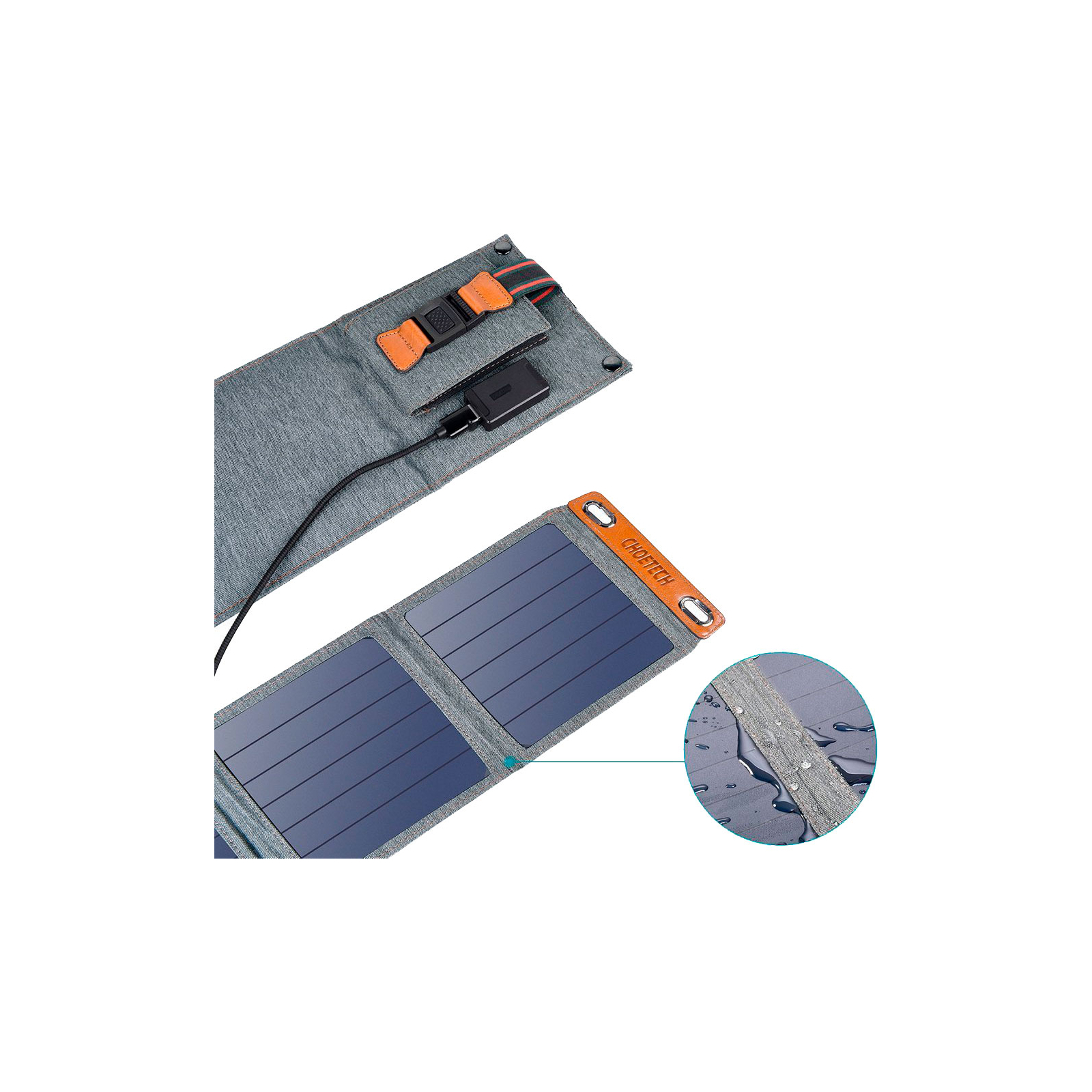 Портативная солнечная панель Choetech 14W (SC004) изображение 4