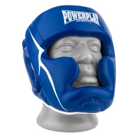 Фото - Захист для єдиноборств PowerPlay Боксерський шолом  3100 PU Синій L  PP3100LBlue (PP3100LBlue)