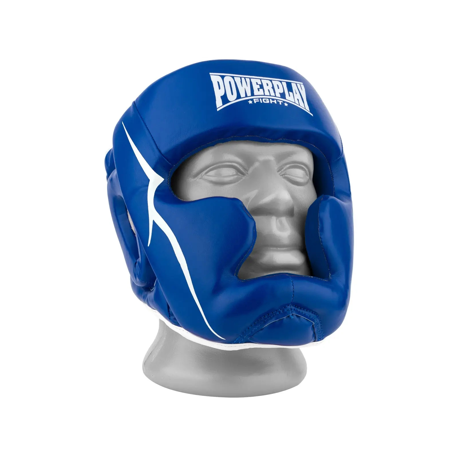 Боксерский шлем PowerPlay 3100 PU Синій XL (PP_3100_XL_Blue)