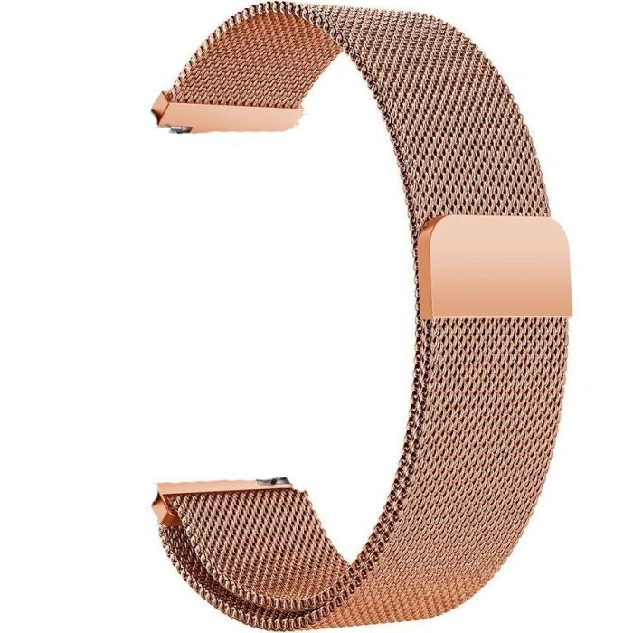 Ремінець до смарт-годинника BeCover Milanese Style для Samsung Galaxy (20mm)/Watch 5/ Watch 4.../Gear S2 Classic/Gear Sport Red Wine (707677)