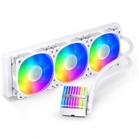 Система жидкостного охлаждения JONSBO HXW-360 ARGB White изображение 3