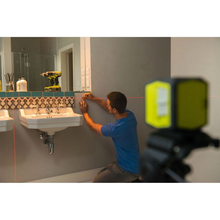 Лазерный нивелир Ryobi RBCLLR1 до 10м, перекрестный, красный луч (5133004863) изображение 7