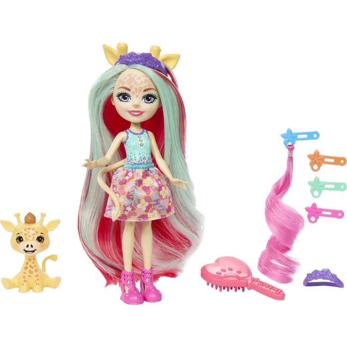 Кукла Enchantimals Гламурные прически Жирафа Джиллиан (HNV29) изображение 2