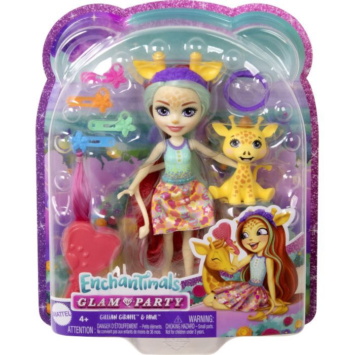 Кукла Enchantimals Гламурные прически Жирафа Джиллиан (HNV29) изображение 5