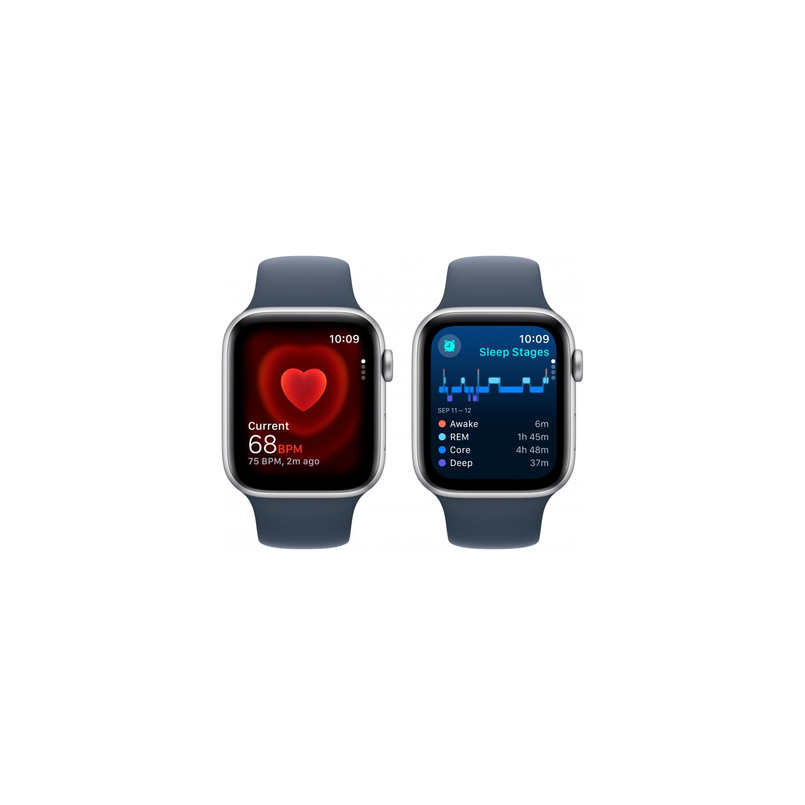 Смарт-часы Apple Watch SE 2023 GPS 40mm Midnight Aluminium Case with Midnight Sport Band - S/M (MR9X3QP/A) изображение 5
