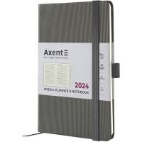 Тижневик Axent 2024 Partner Lines 125 х 195, сірий (8515-24-03-A)