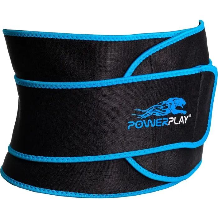 Пояс для похудения PowerPlay 4303 Чорно-Синій (PP_4303_Black/Blue)