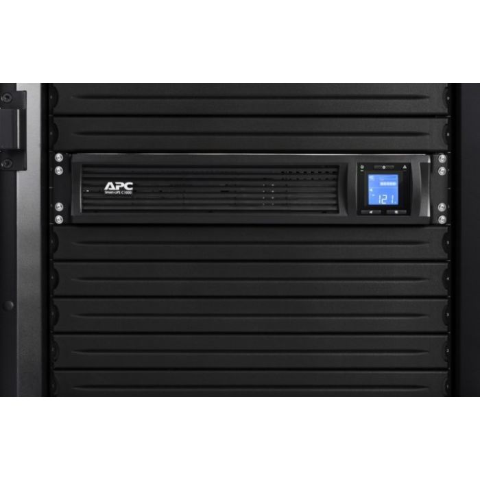 Источник бесперебойного питания APC Smart-UPS C 1000VA LCD RM 2U with SmartConnect (SMC1000I-2UC) изображение 4