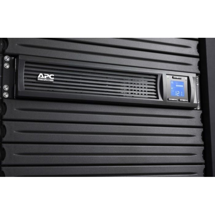Источник бесперебойного питания APC Smart-UPS C 1000VA LCD RM 2U with SmartConnect (SMC1000I-2UC) изображение 5