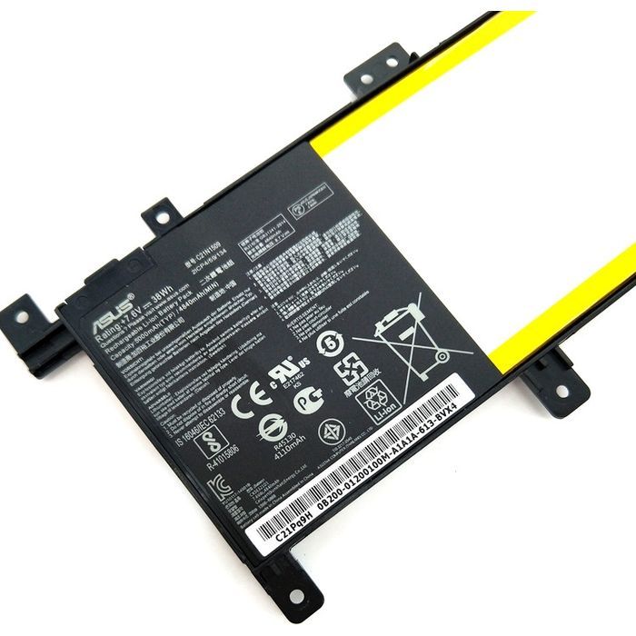 Аккумулятор для ноутбука Asus X556 C21N1509, 5000mAh (38Wh), 4cell, 7.6V, Li-Pol AlSoft (A47793) изображение 2