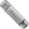 USB флеш накопитель Mediarange 128GB Silver USB 3.0 / Type-C (MR938)