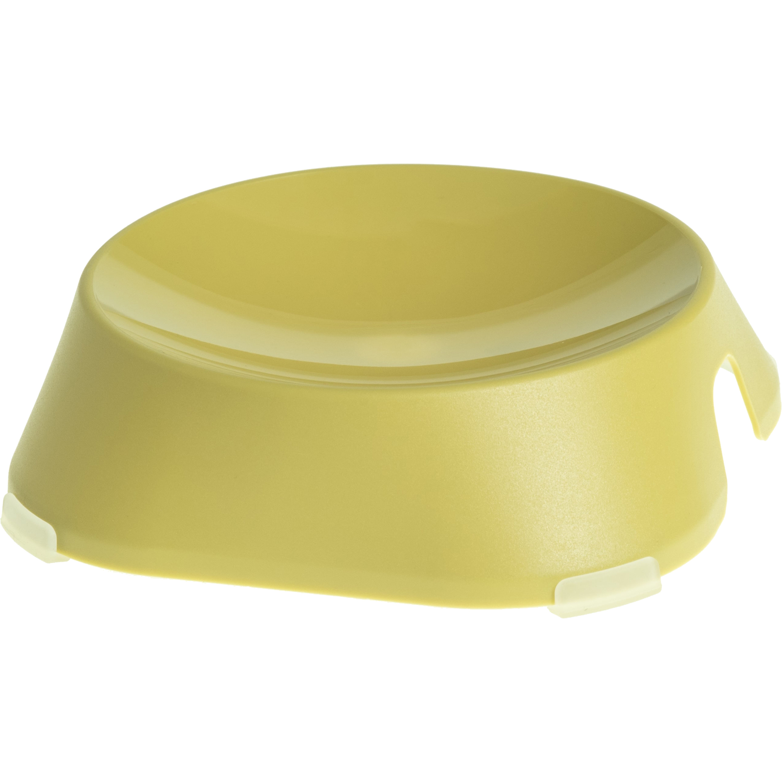 Посуда для кошек Fiboo Flat Bowl миска без антискользких накладок желтая (FIB0128)