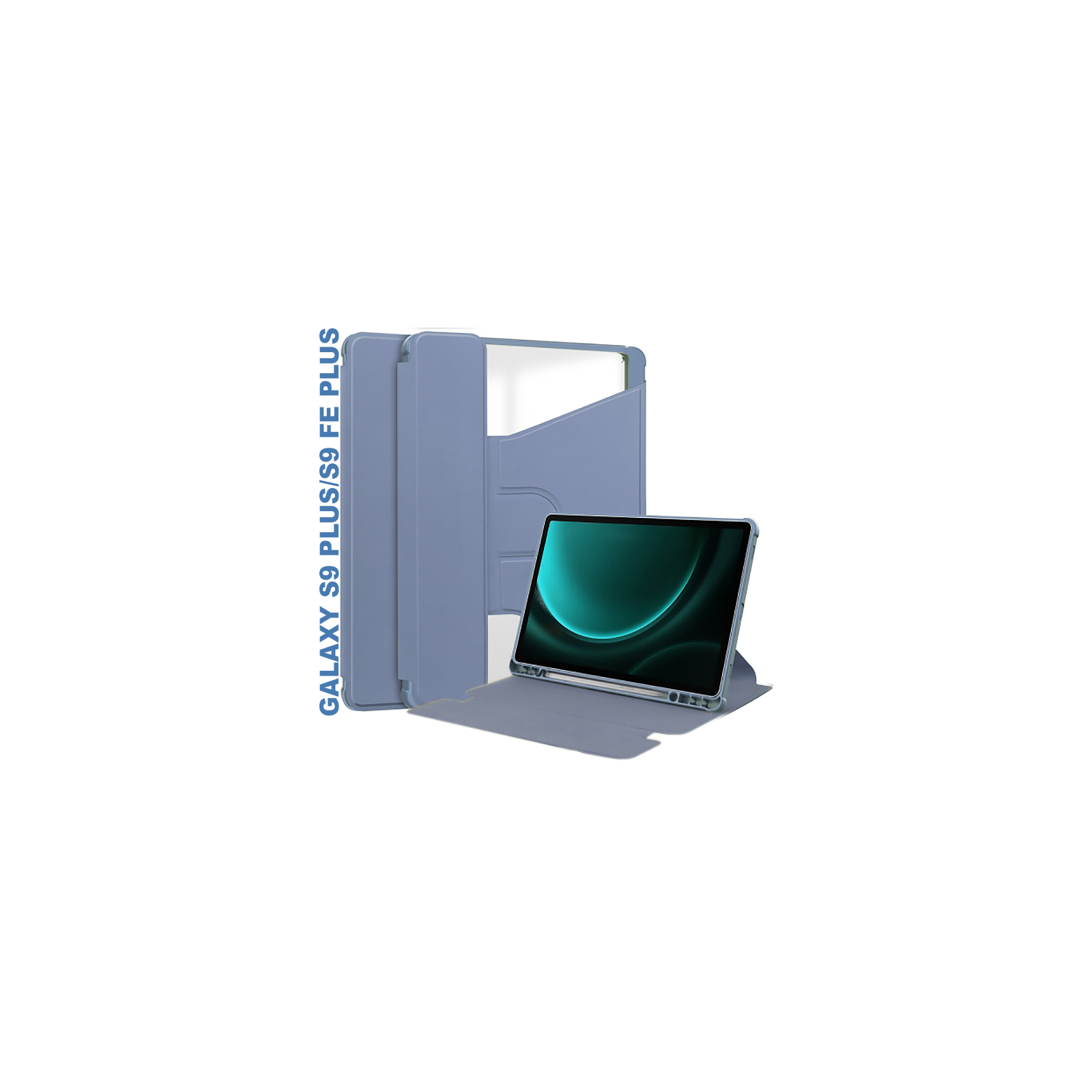 Чохол до планшета BeCover 360° Rotatable Samsung Tab S9 Plus (SM-X810/SM-X816)/S9 FE Plus (SM-X610/SM-X616) 12.4" Deep Blu (710399)