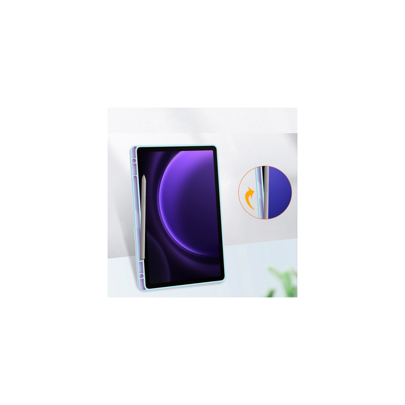 Чохол до планшета BeCover Soft Edge stylus holder Samsung Tab S9 (SM-X710/SM-X716)/S9 FE (SM-X510/SM-X516B) 11.0" Purple (710443) зображення 6