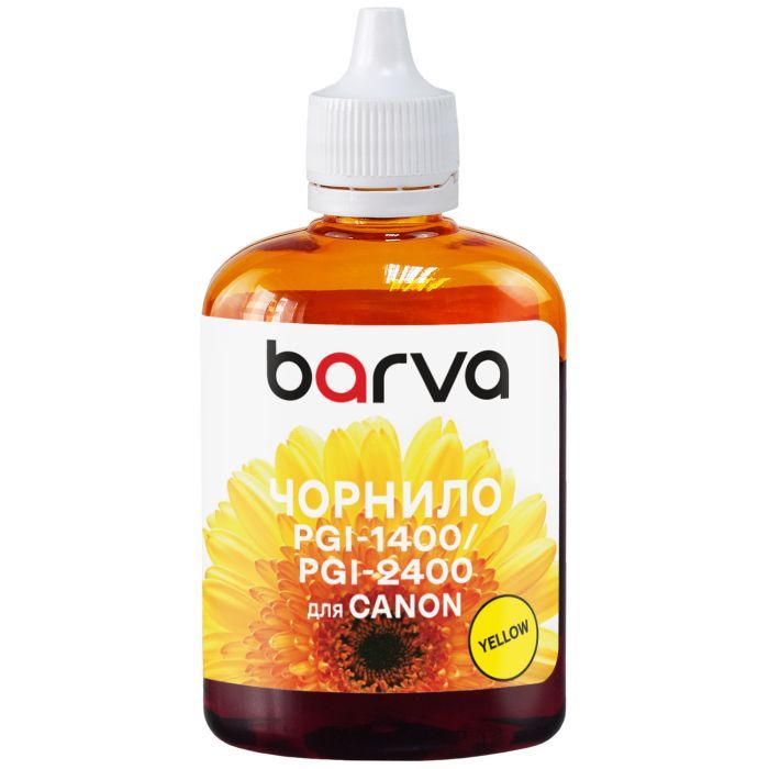 Чорнило Barva Canon PGI-1400/PGI-2400 100 мл, Y Pigm. (C1400-927)