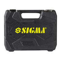 Набір інструментів Sigma насадок торцевих та біт 1/4" 53шт CrV (6003521) зображення 3
