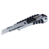 Нож монтажный Sigma корпус метал/резина, лезвие 18мм, автоматический замок (8211041) изображение 3