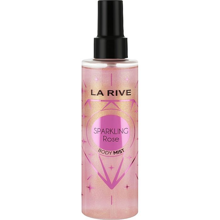Спрей для тіла La Rive Sparkling Rose Парфумований з блискітками 200 мл (5903719640749)
