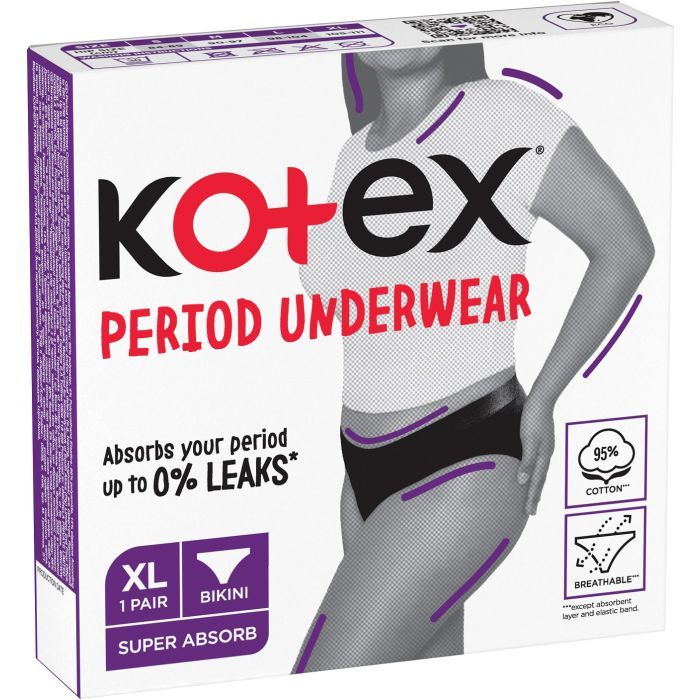 Гигиенические прокладки Kotex Менструальна білизна Розмір XL 1 шт. (5029053590240) изображение 2
