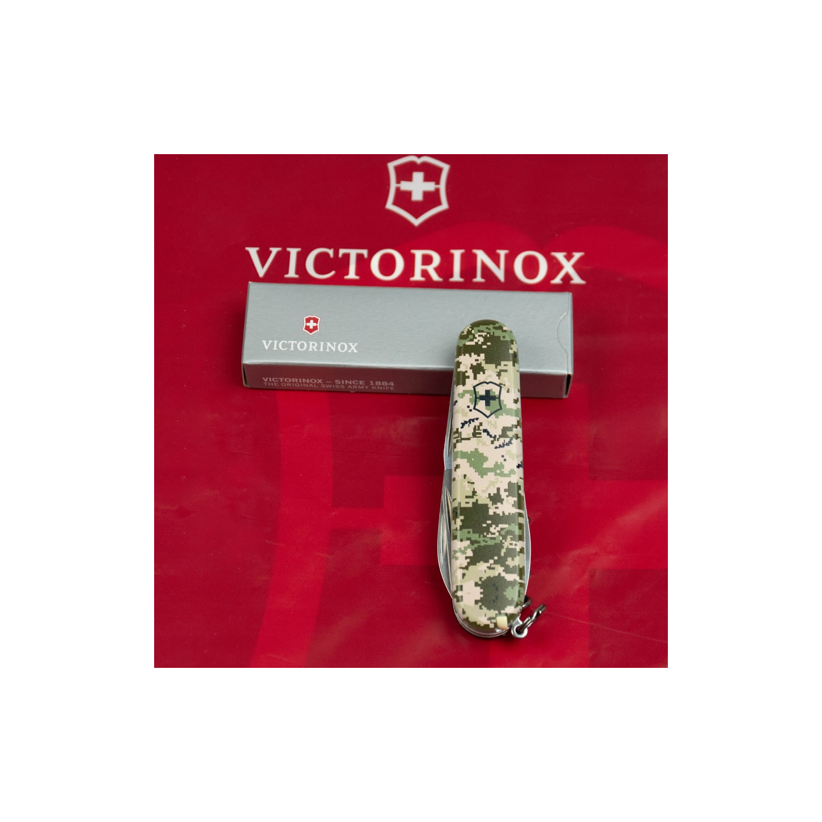 Нож Victorinox Spartan Army 91 мм Літак + Емблема ПС ЗСУ (1.3603.3_W3040p) изображение 12