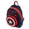 Рюкзак школьный Loungefly LF Marvel Captain America 80th Anniversary Floral Shield Mini (MVBK0165) изображение 2