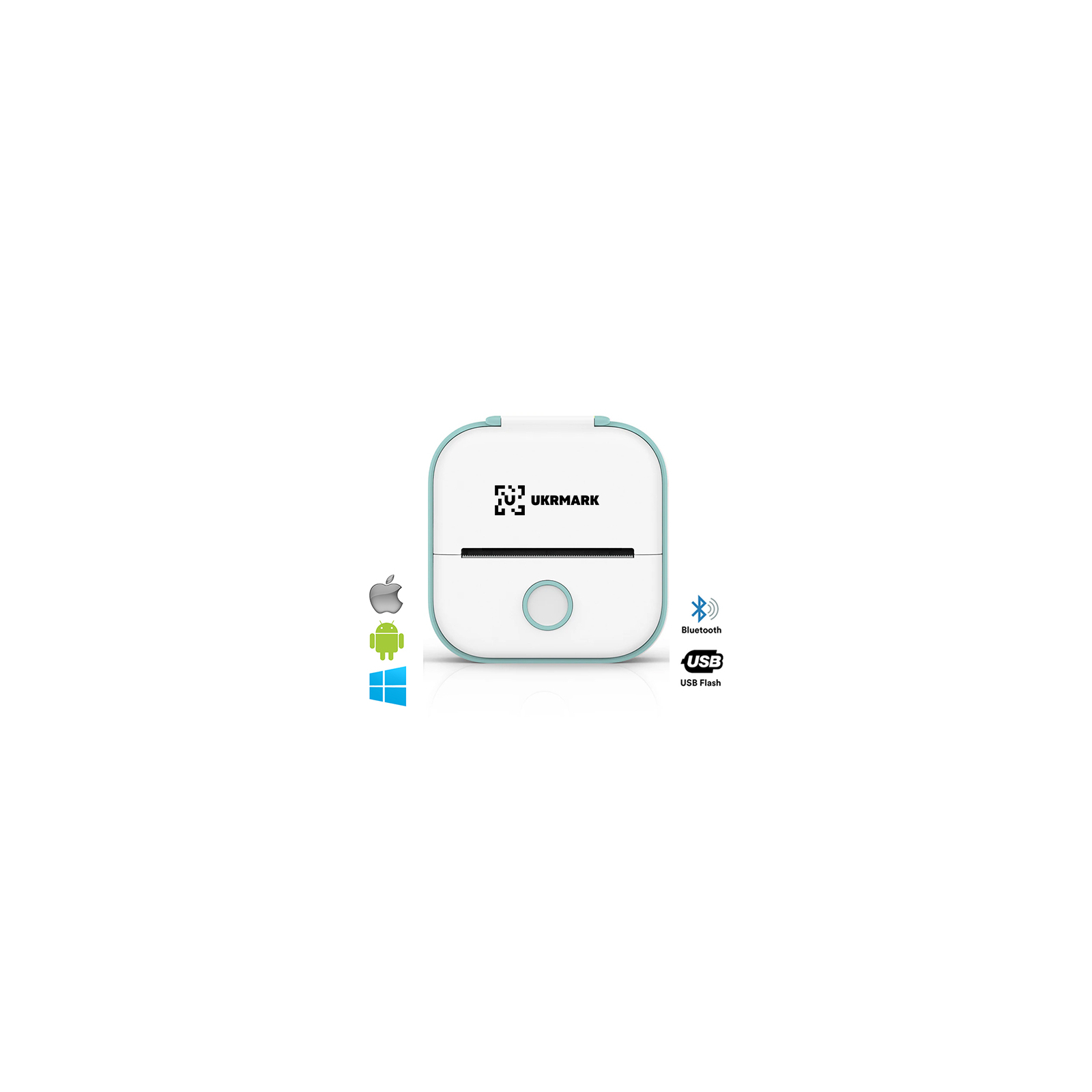 Принтер чеків UKRMARK P02WT Bluetooth, білий (900887)