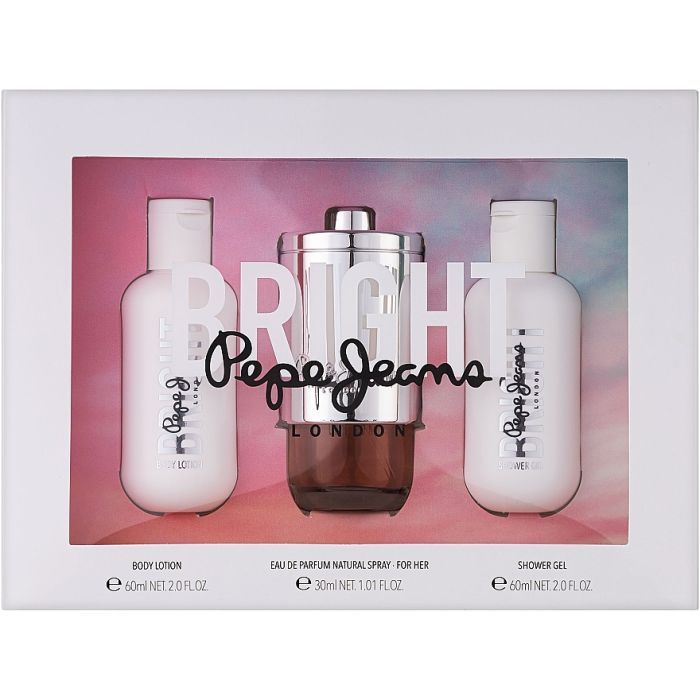 Набір косметики Pepe Jeans Bright парфумована вода 30 мл + лосьйон для тіла 60 мл + гель для душу 60 мл (8436581949254)