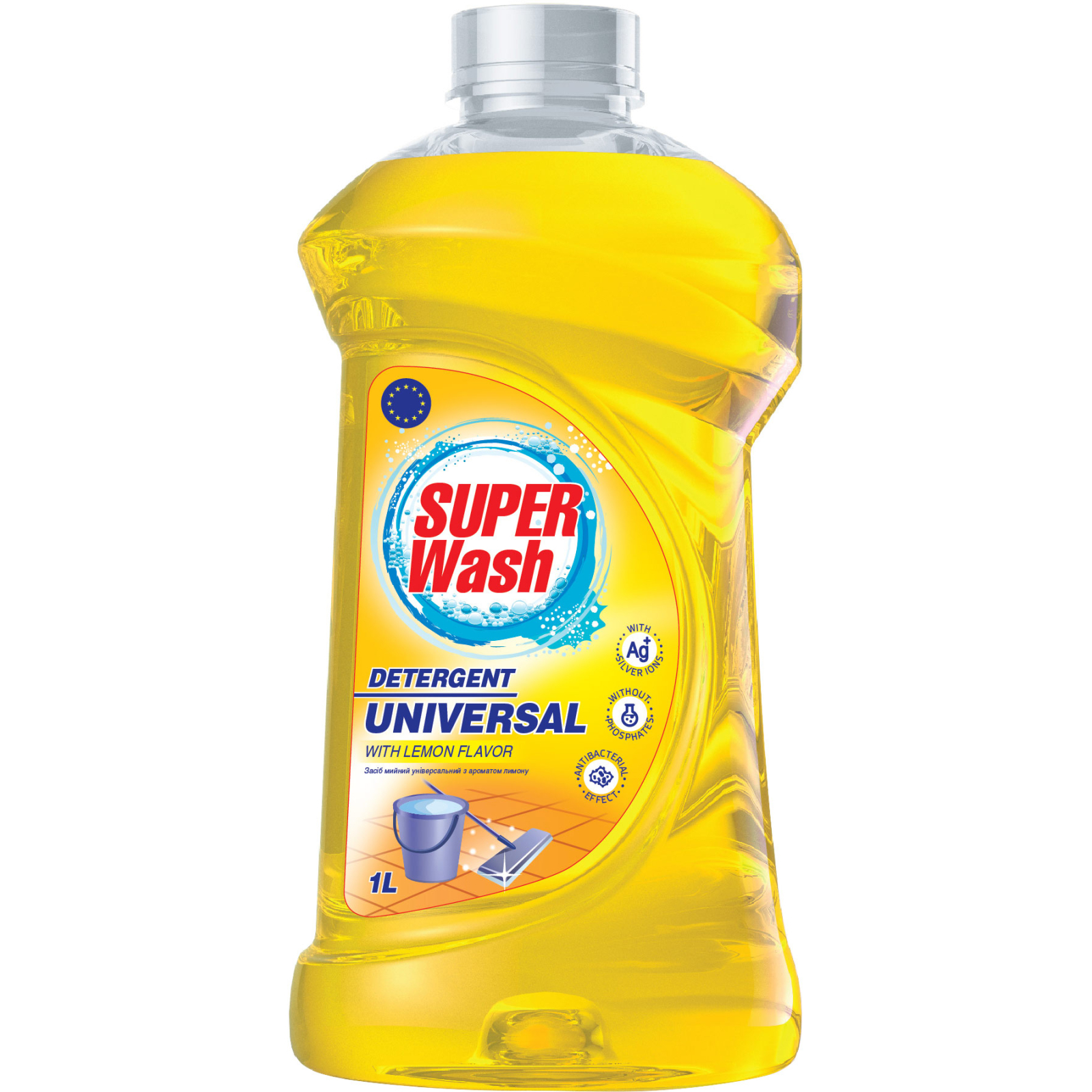 Средство для мытья пола Super Wash Лимон 1 л (4820096034064)