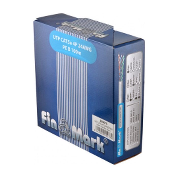 Кабель сетевой FinMark UTP 100м CAT5e 4P 24AWG PE B Pull Box (269675) изображение 3