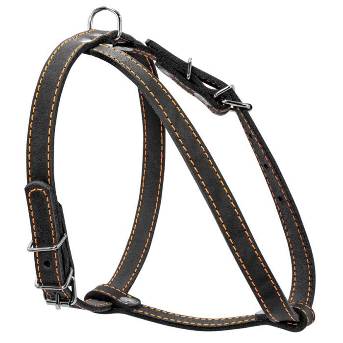 Шлей для собак Collar одинарная для малых пород Ш 14 мм А:40-48 см В:43-51 см черная (06341)