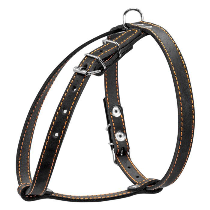 Шлей для собак Collar одинарная для малых пород Ш 14 мм А:40-48 см В:43-51 см черная (06341) изображение 2