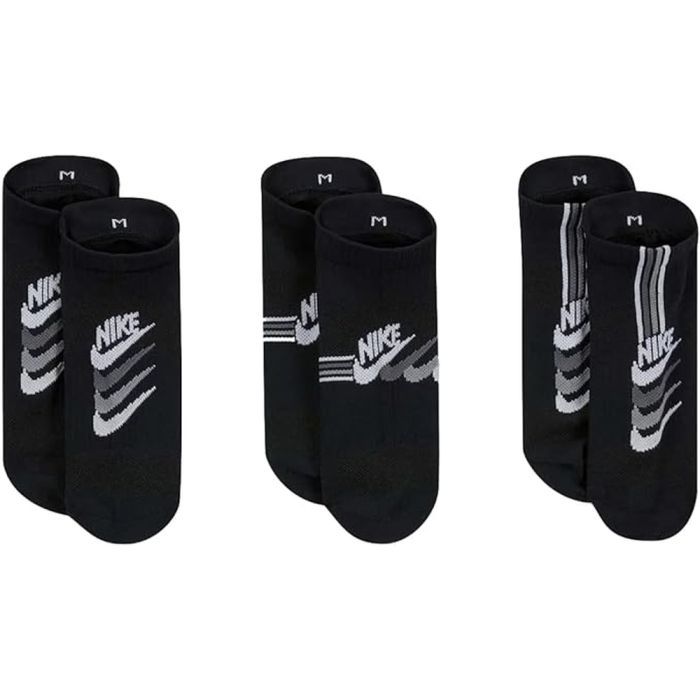 Шкарпетки Nike W NK EVERYDAY PLUS LTWT NS 3PR DH5474-903 38-42 3 пари Чорні (195244784295) зображення 2