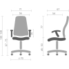 Офисное кресло Аклас Саленто 9663-14P Серый (00120346) изображение 10