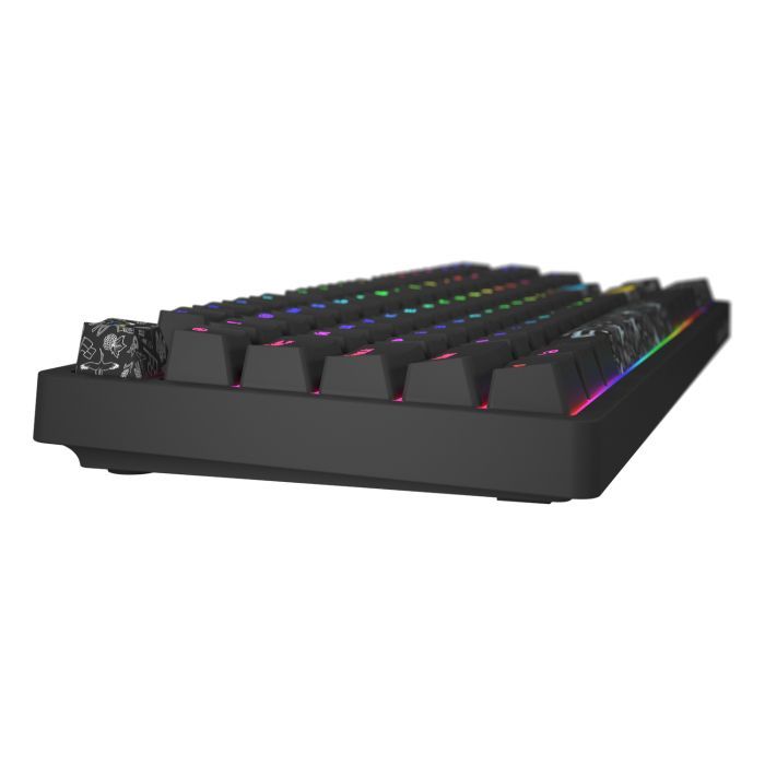 Клавіатура Hator Rockfall 2 Mecha TKL Authentic Edition Aurum Milky Way Silent USB Black (HTK-530) зображення 4