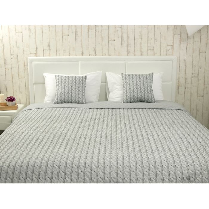 Покривало Руно декоративне Grey Braid 150х212 см (Р360.52_Grey Braid) зображення 2
