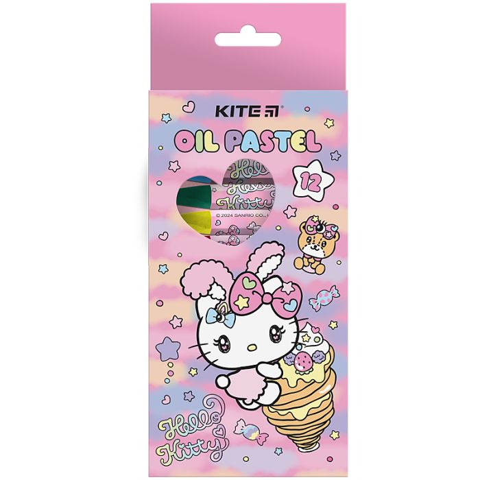 Пастель Kite масляная, 12 цветов Hello Kitty (HK24-071)