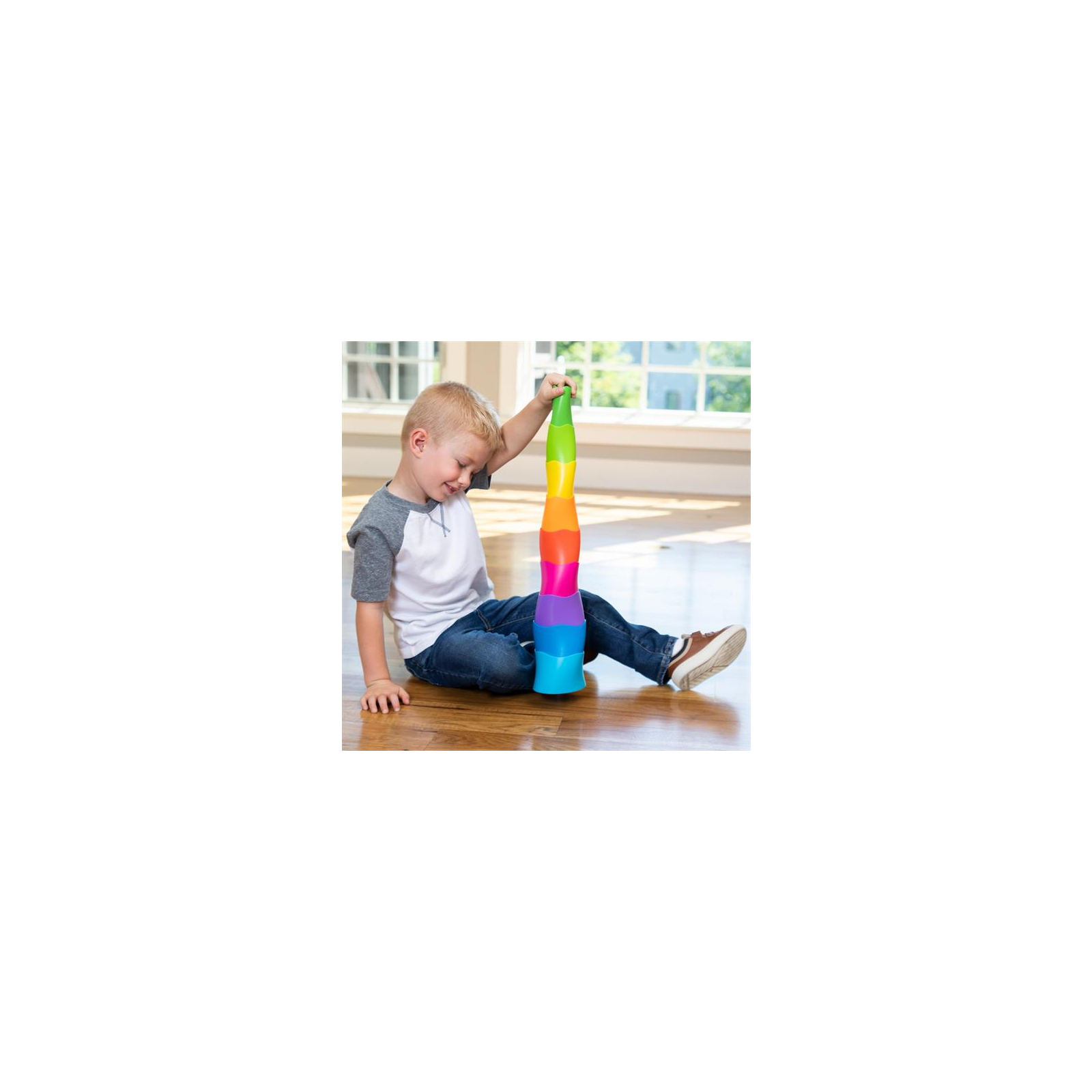 Развивающая игрушка Fat Brain Toys Spiroku Цветная башня (F318ML) изображение 4