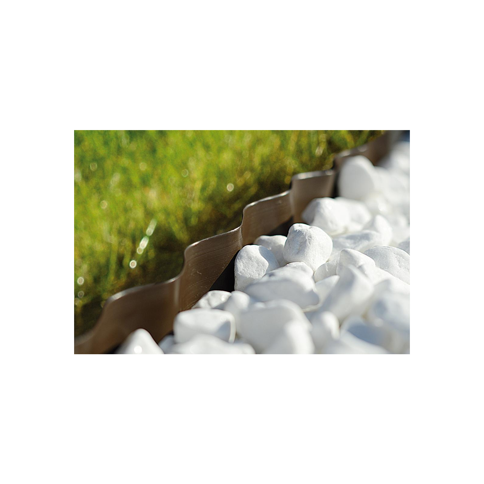 Садовое ограждение Cellfast лента газонная, бордюрная, волнистая, 10смх9м, темно-зеленая (30-021H) изображение 2
