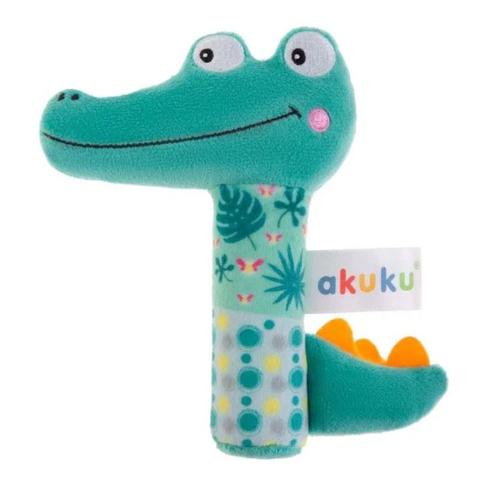 Погремушка Akuku Плюшевый Крокодил (A0644)