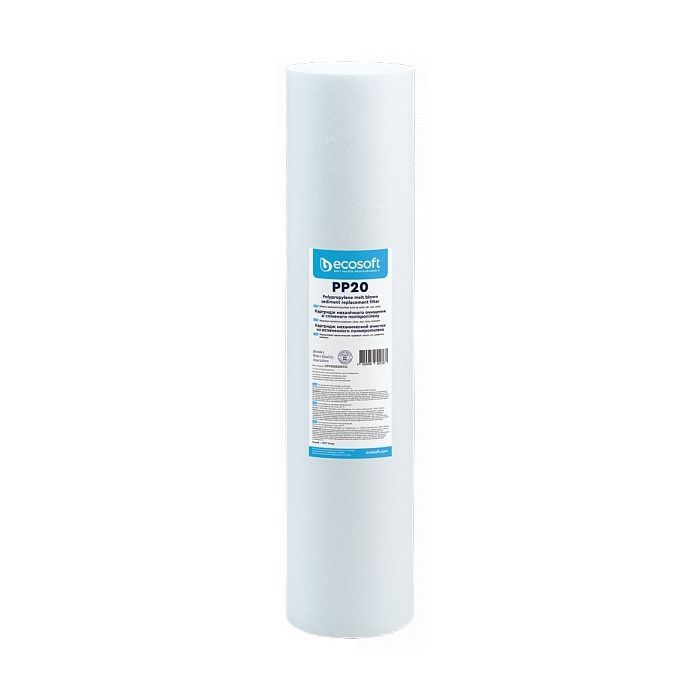 Картридж для фільтра глечика Ecosoft Картридж з спіненого поліпропілену Ecosoft 4.5х20", 20мкм (CPV452020ECO)