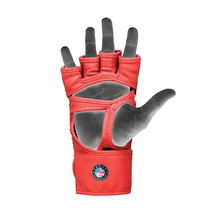 Перчатки для MMA RDX Aura Plus T-17 Red/Black M (GGR-T17RB-M+) изображение 5