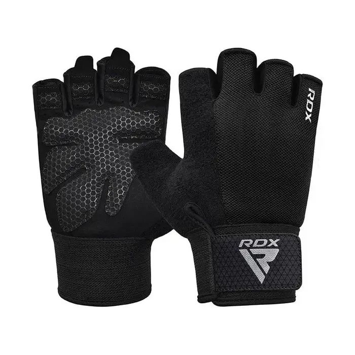 Перчатки для фитнеса RDX W1 Half Gray Plus XL (WGA-W1HG-XL+)