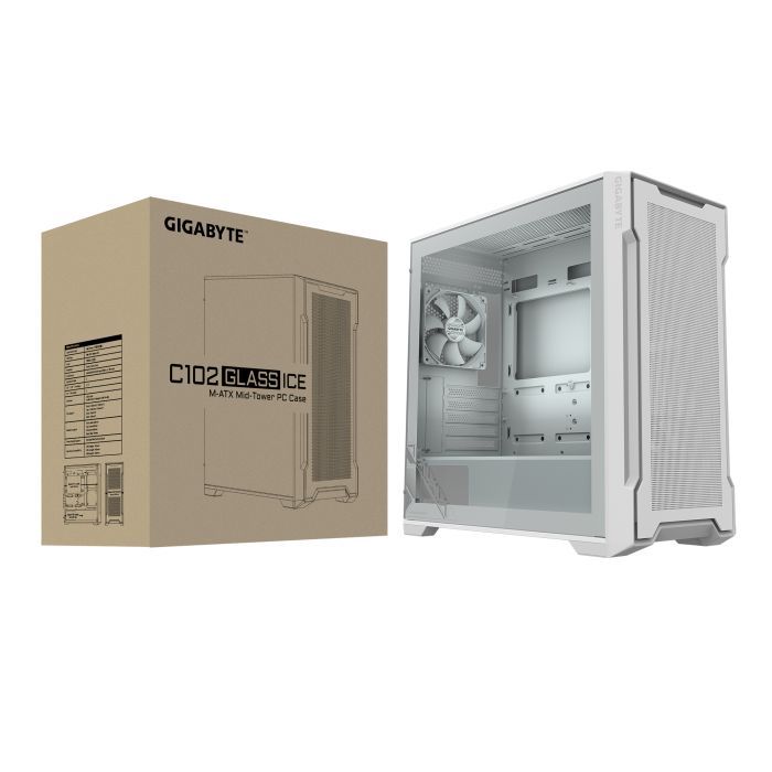 Корпус GIGABYTE GIGABYTE C102 GLASS ICE изображение 8