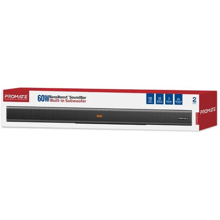 Акустична система Promate StreamBar-60 Black (streambar-60.black) зображення 2