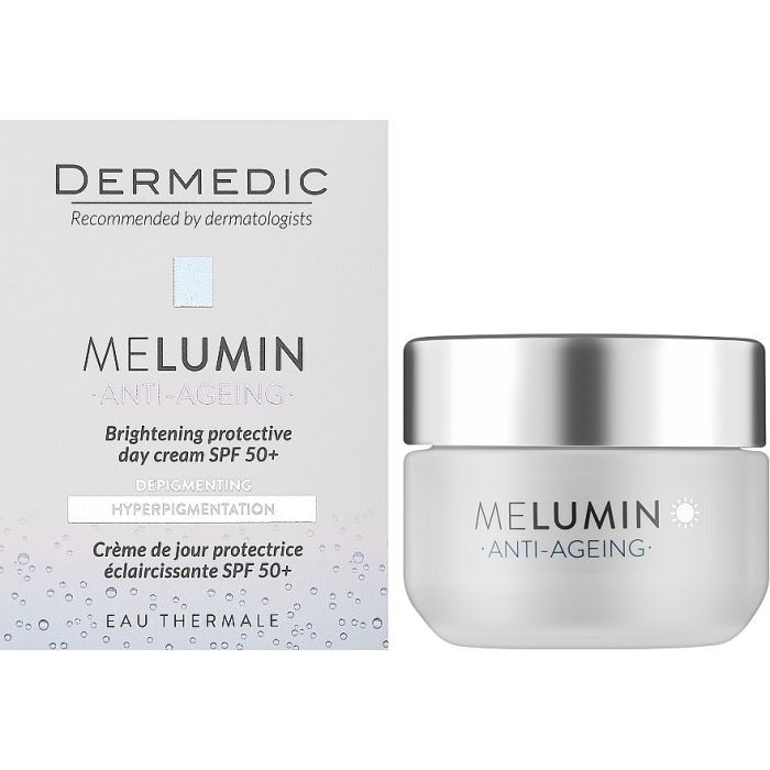 Крем для обличчя Dermedic Melumin Денний Захисний Освітлювальний SPF50+ 50 мл (5901643177089)