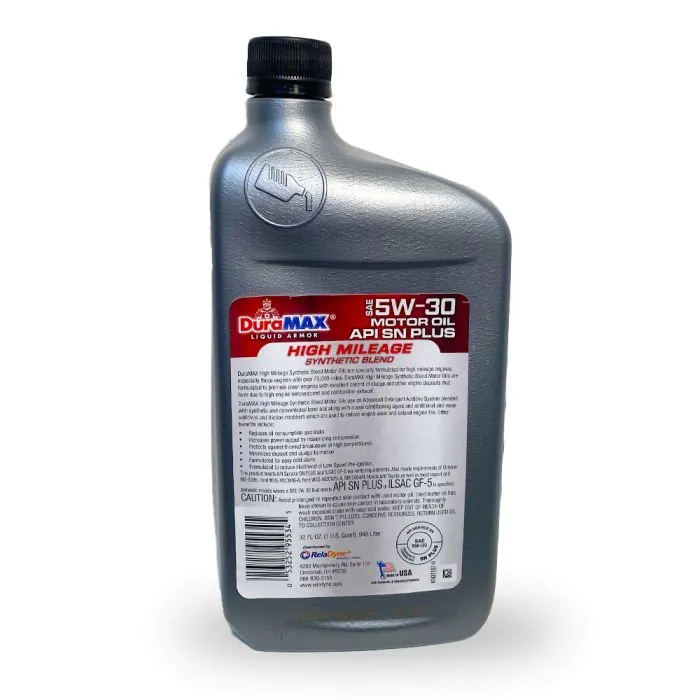 Моторное масло Duramax 5W30 HIGH MILEAGE, 0,946 л изображение 3