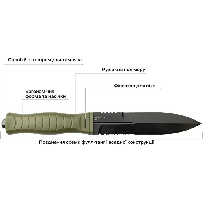 Ніж Skif Neptune BSW Olive (FBL-001BSWOL) зображення 8