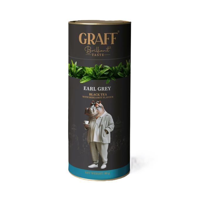 Чай Graff Earl Grey Черный Байховый 80 г (4820279610849)